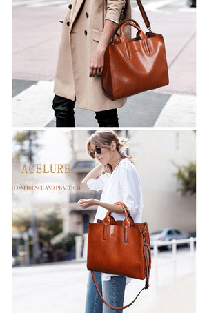 Leather Handbag, Beautiful Shoulder Bag