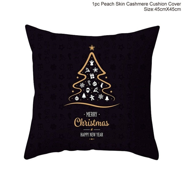 black pillow christmas tree