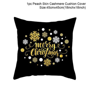 black christmas pillow covers