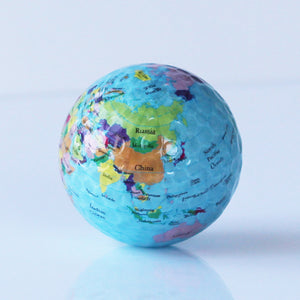 Globe Map Golf Balls, Give The World A Ride!
